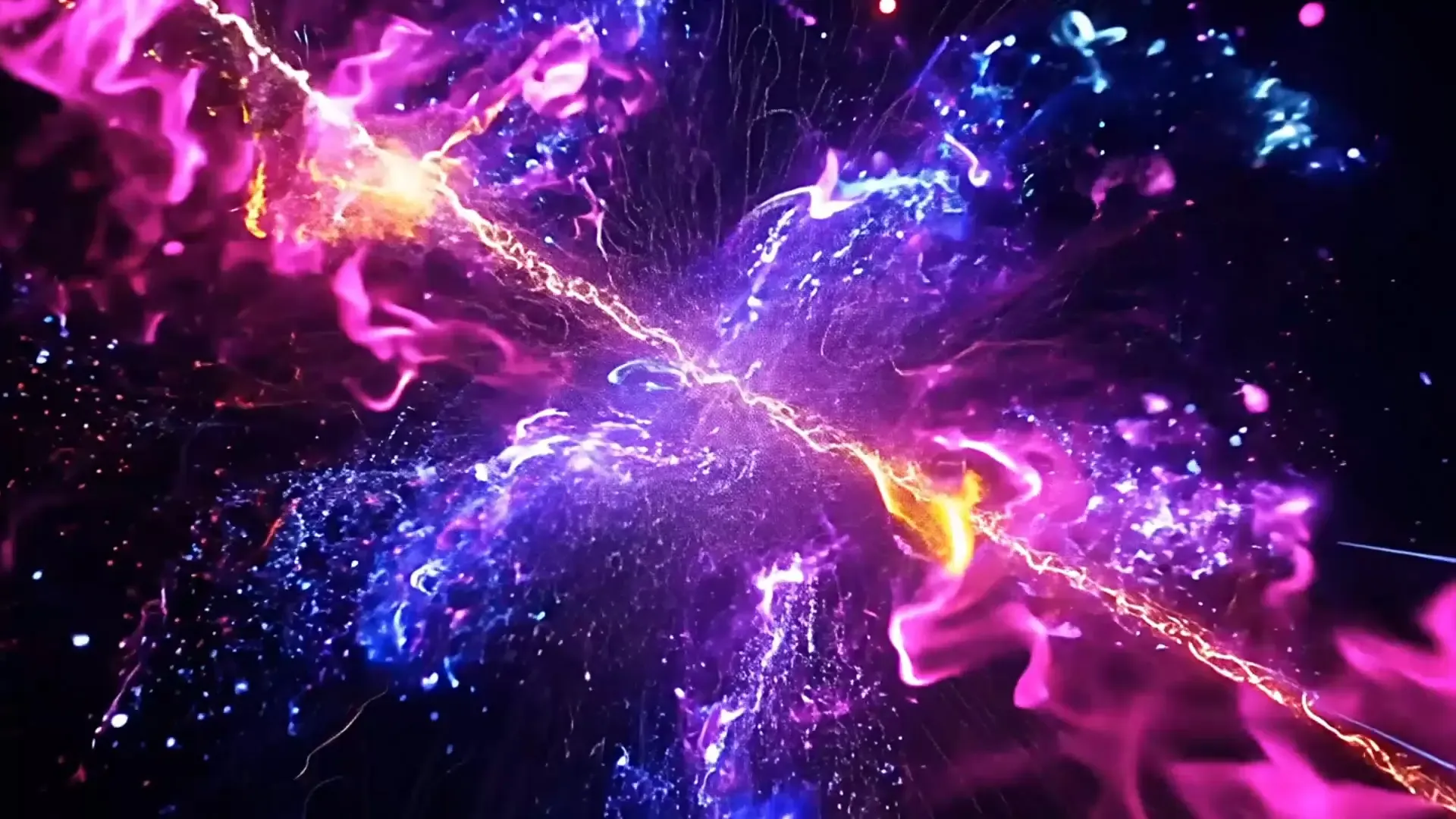 Colorful Astral Burst Transition for Outer Space Animations